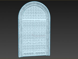 Entrance classic door 73 3D Model
