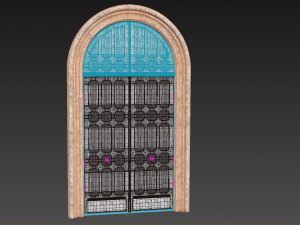 Entrance classic door 73 3D Model