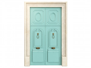 Entrance classic door 74 3D मॉडल
