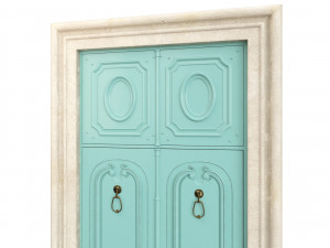 Entrance classic door 74 3D मॉडल