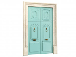 Entrance classic door 74 3D मॉडल