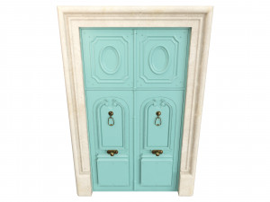 Entrance classic door 74 3D मॉडल