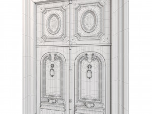 Entrance classic door 74 3D मॉडल