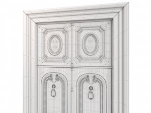 Entrance classic door 74 3D मॉडल