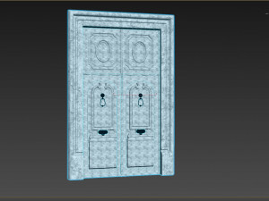 Entrance classic door 74 3D मॉडल