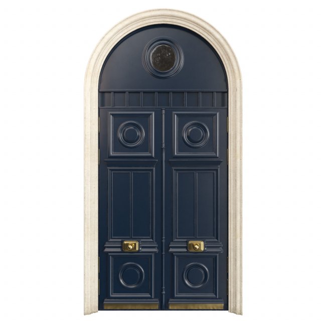 Entrance classic door 75 3D Модель .c4d .max .obj .3ds .fbx .stl .blend 