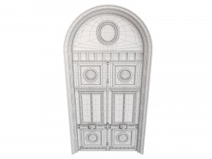 Entrance classic door 75 3D Модель