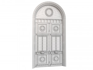 Entrance classic door 75 3D Модель