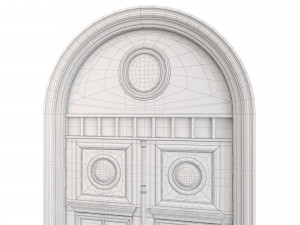 Entrance classic door 75 3D Модель