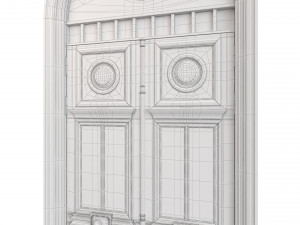 Entrance classic door 75 3D Модель