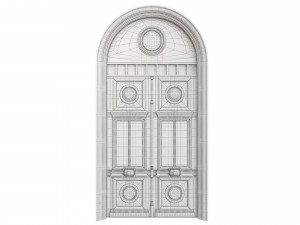 Entrance classic door 75 3D Модель