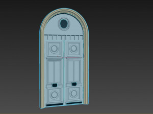 Entrance classic door 75 3D Модель