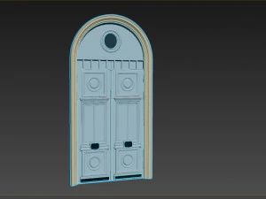 Entrance classic door 75 3D Model