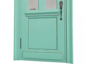 Entrance classic door 76 3D Model