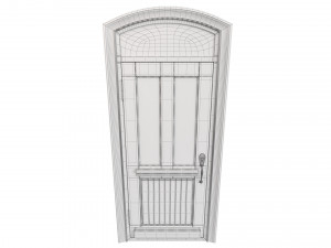 Entrance classic door 76 3D मॉडल
