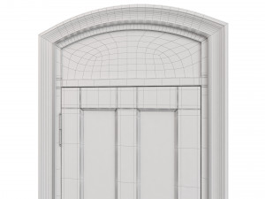 Entrance classic door 76 3D मॉडल
