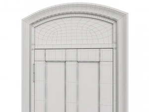 Entrance classic door 76 3D Model