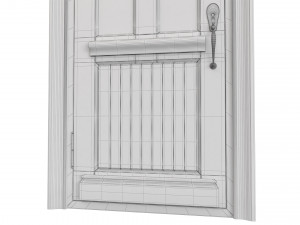 Entrance classic door 76 3D मॉडल