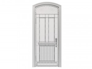 Entrance classic door 76 3D मॉडल