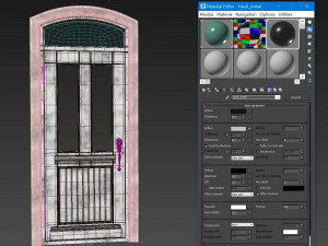 Entrance classic door 76 3D मॉडल