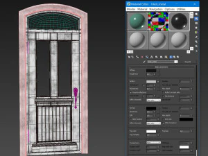 Entrance classic door 76 3D Model