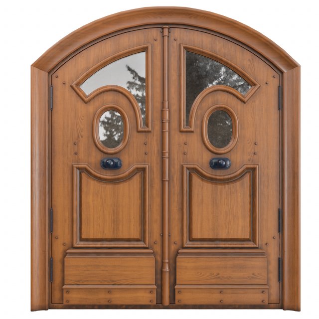 Entrance classic door 77 3D Model .c4d .max .obj .3ds .fbx .stl .blend 