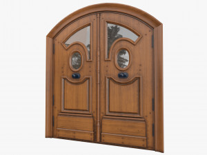 Entrance classic door 77 3D Model