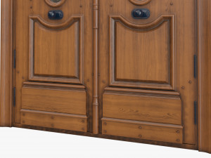 Entrance classic door 77 3D Model