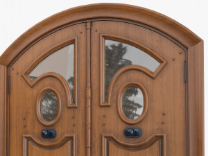 Entrance classic door 77 3D Model