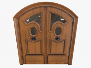 Entrance classic door 77 3D Model