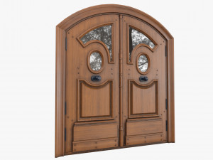 Entrance classic door 77 3D Model