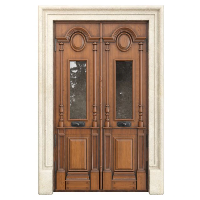 Entrance classic door 78 3D Model .c4d .max .obj .3ds .fbx .stl .blend 