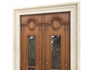 Entrance classic door 78 Model 3D