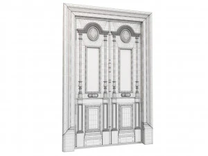 Entrance classic door 78 3D Model