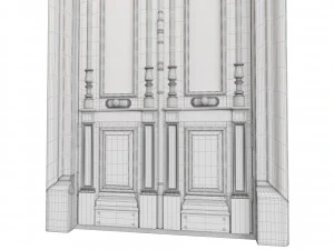 Entrance classic door 78 3D Model