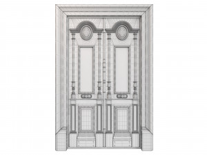Entrance classic door 78 Model 3D