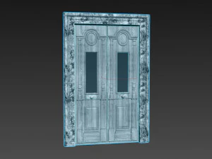 Entrance classic door 78 3D Model