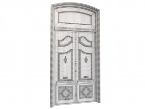 Entrance classic door 79 Modèle 3D