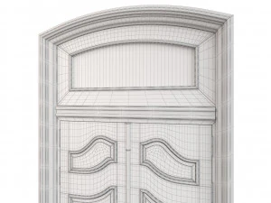 Entrance classic door 79 3D Model
