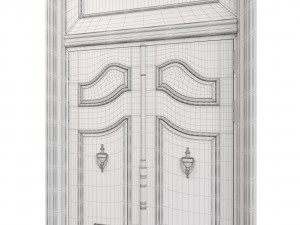 Entrance classic door 79 Modèle 3D