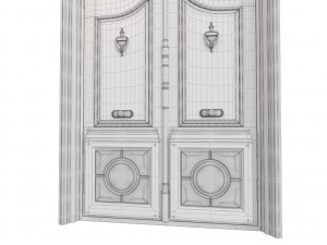 Entrance classic door 79 Modèle 3D