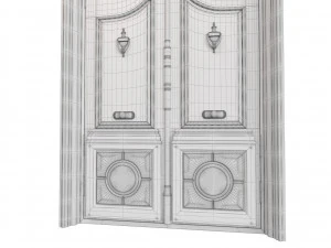 Entrance classic door 79 3D Model