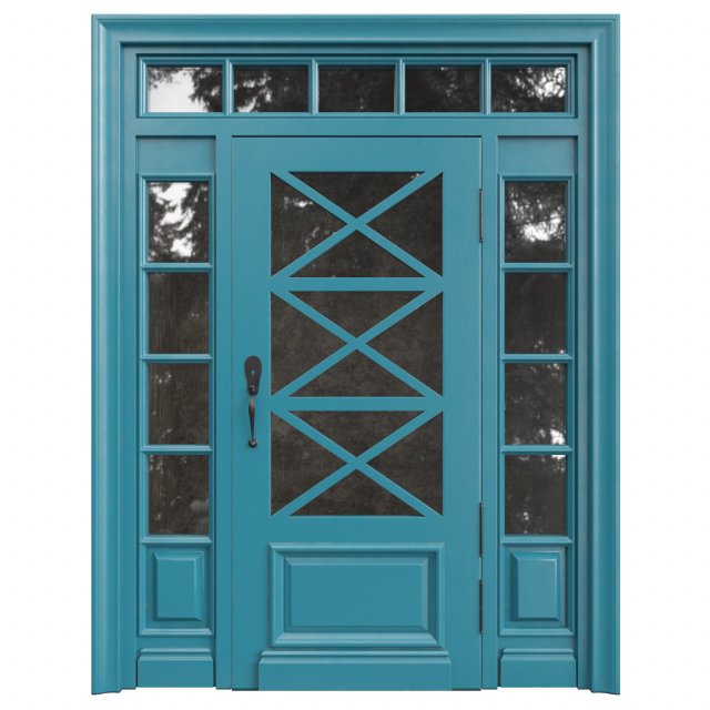 Entrance classic door 80 3D 模型 .c4d .max .obj .3ds .fbx .stl .blend