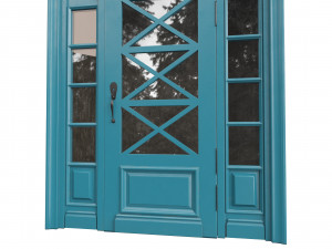 Entrance classic door 80 3D 模型