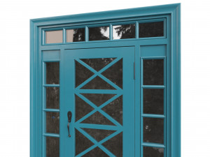 Entrance classic door 80 3D 模型