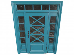 Entrance classic door 80 3D 模型