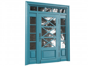 Entrance classic door 80 3D 模型