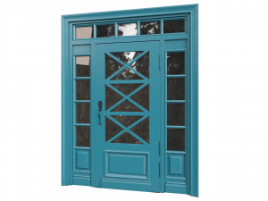 Entrance classic door 80 3D 模型