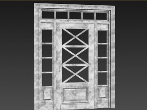 Entrance classic door 80 3D 模型