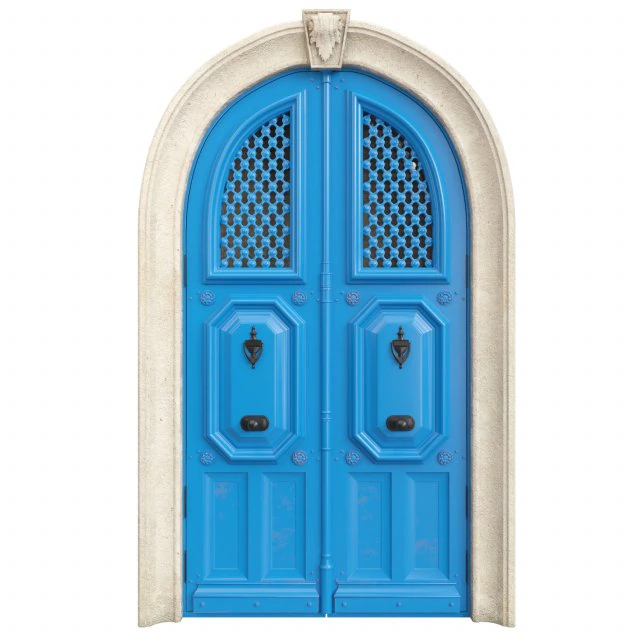 Entrance classic door 81 3D Model .c4d .max .obj .3ds .fbx .stl .blend 